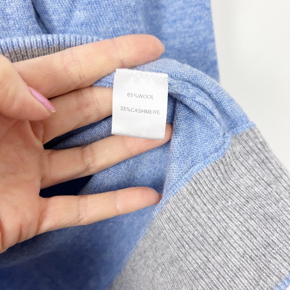 Greyson Cashmere Blue Hoodie Sweater M - Picture 3 of 4
